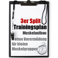 Split trainingsplan 3er 3er Split